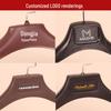 Wide-Shoulder Seamless Plastic Clothes Hanger Set for Suits and Overcoats