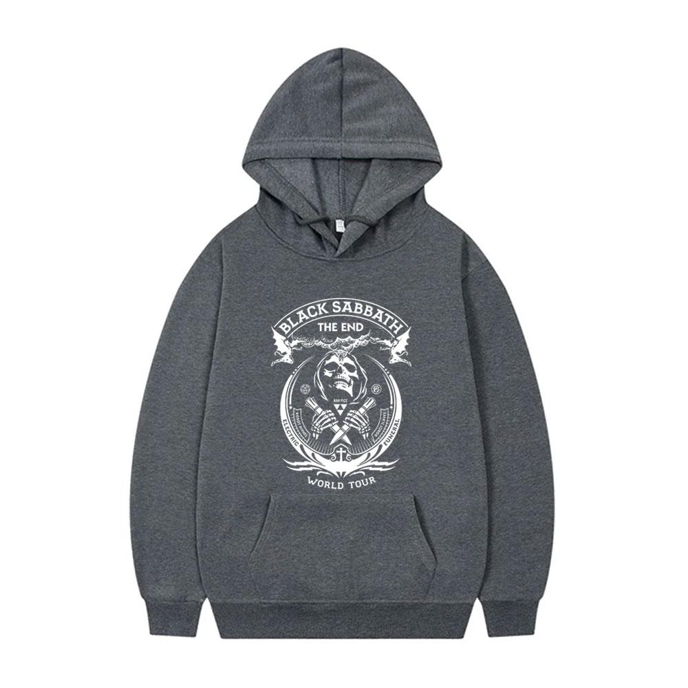 Heavy Metal Rock Band Black Sabbath World Tour Hoodie Funny Skeleton Graphic Sportswear Men Women Gothic Punk Vintage Hoodies