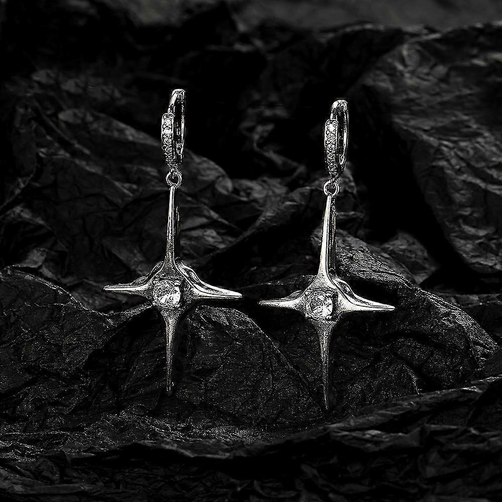 Cross Earrings, Couples Hoop Clip-on Ear Jewelry, Unisex Street Style