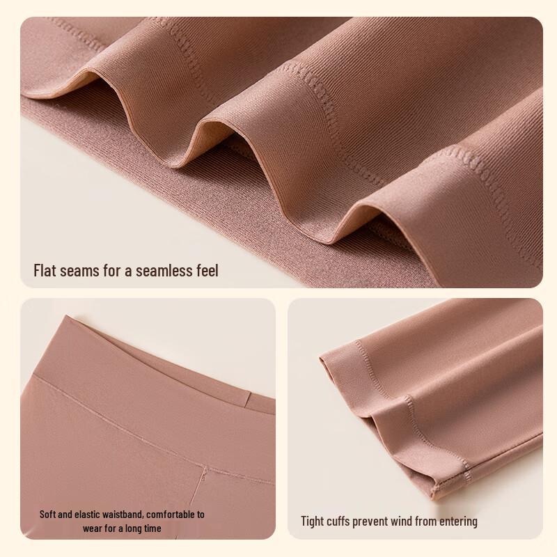 Fenteng Women's Seamless Ultra-Thin Thermal Underwear Set
