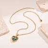 You Can Open The Photo Box, Gold Heart-Shaped Necklace, Stainless Steel Color, Women'S Love Pendant, And You Can Make Photos For Your Mother.