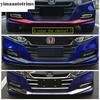 Car Front Bumper Bottom Panel Protection Cover Trim ABS Red /Carbon Fiber / Chrome Accessories For Honda Accord 10th 2018 -