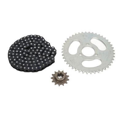T8F 13T Kettenrad vorne, T8F Antriebskette 116 Glieder, T8F 44T 3-Loch Kettenradsatz hinten für ATV