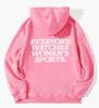 Women's Plus Velvet Hoodie with Letter Print & Kangaroo Pocket - Korean Style Loose Fit