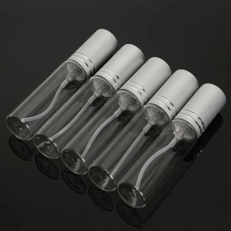 5Pcs Portable Sub Packaging Spray Bottle 10ML Glass Atomizing Bottle Perfume Soap Liquid Oil Cosmetics Sub Packaging Container