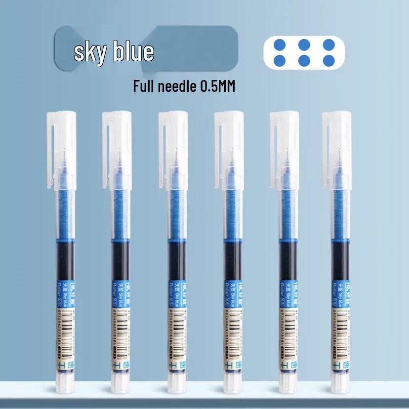 Large Capacity Colored Rollerball Pen - Quick-Drying, Carbon Neutral Ink, Water-Based, Ideal for Signatures and Journaling