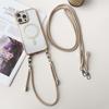 Plating Magnetic Strap Case For iPhone 15 13 12 11 14 16 Pro Max Plus Crossbody Short Long Two Lanyard Necklace Rope Clear Cover
