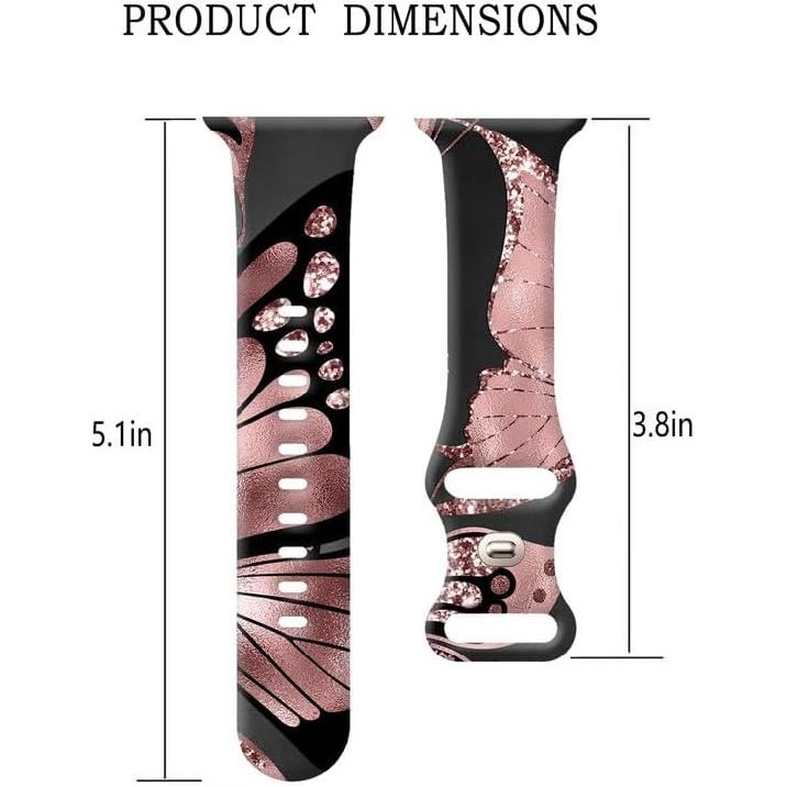 Band Compatible with iWatch Band 38mm 40mm 41mm 42mm 44mm 45mm 49mm for Women, Silicone Wristbands Replacement Strap for iWatch Ultra 2/Ultra/SE 2/