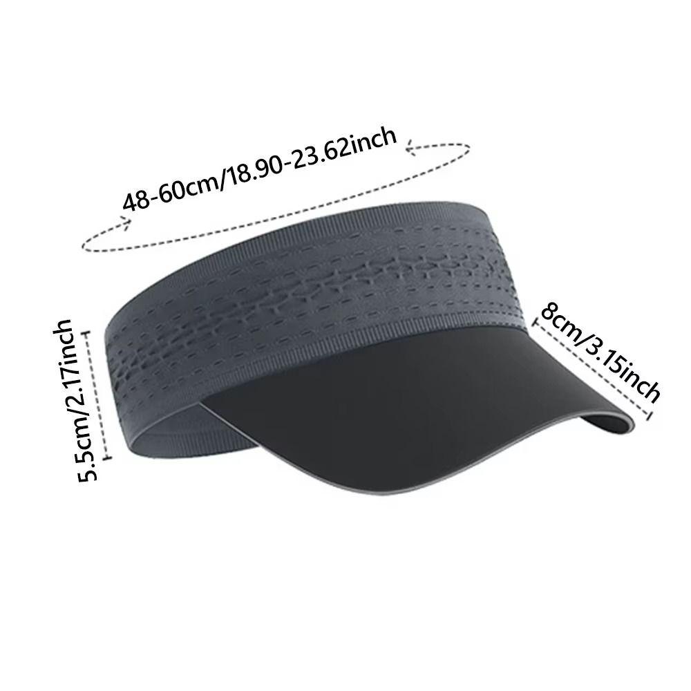 Wide Brim Multicolor Hairband Sun Hats UV Protection Quick-drying Sun Visor Breathable Sweat-absorbing Sports Cap Outdoor Sports