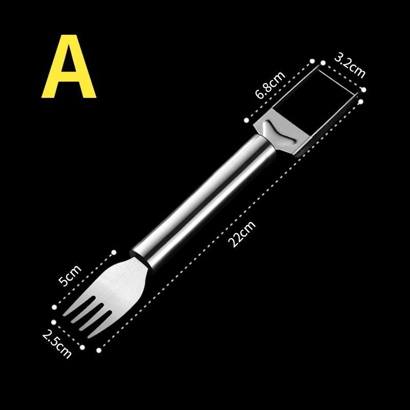

Инструмент для резки арбуза из нержавеющей стали, многофункциональная вилка для резки арбуза, разделитель арбуза, креативный режущий блок, инструмент для резки арбуза A