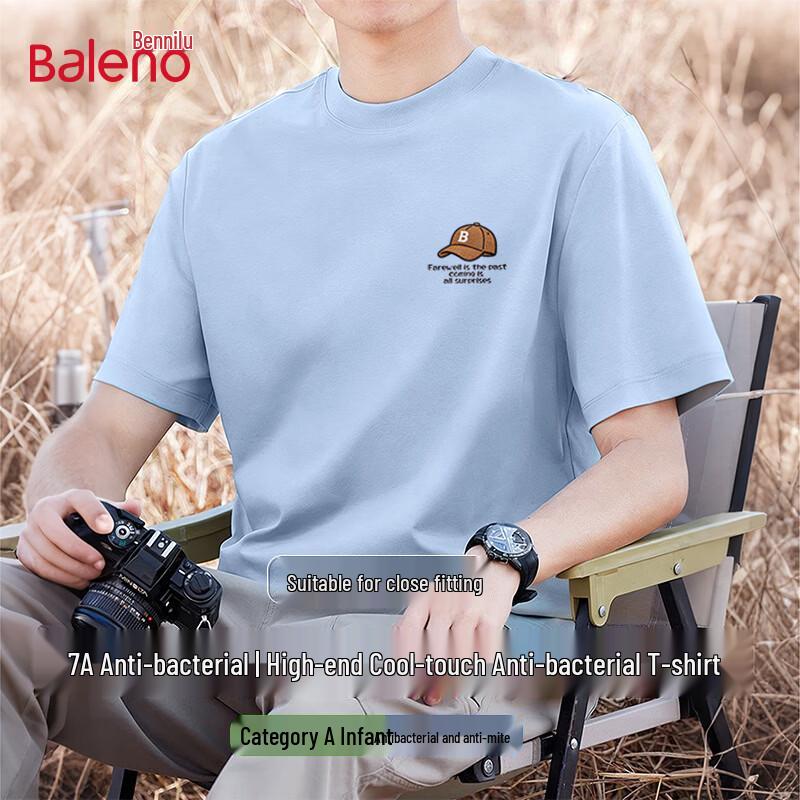 Baleno Unisex BNL Embroidered Baseball Short Sleeve Tee L