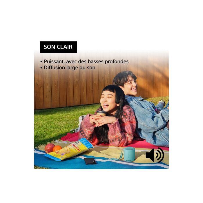 Enceinte sans fil - SONY - SRS-XB100 - Autonomie 16h - Étanche IP67 - Bluetooth 5.0