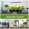 Hydroponics Growing System Kit 17 Pods Full-Spectrum Plant Grow Light Built-in Fan Height