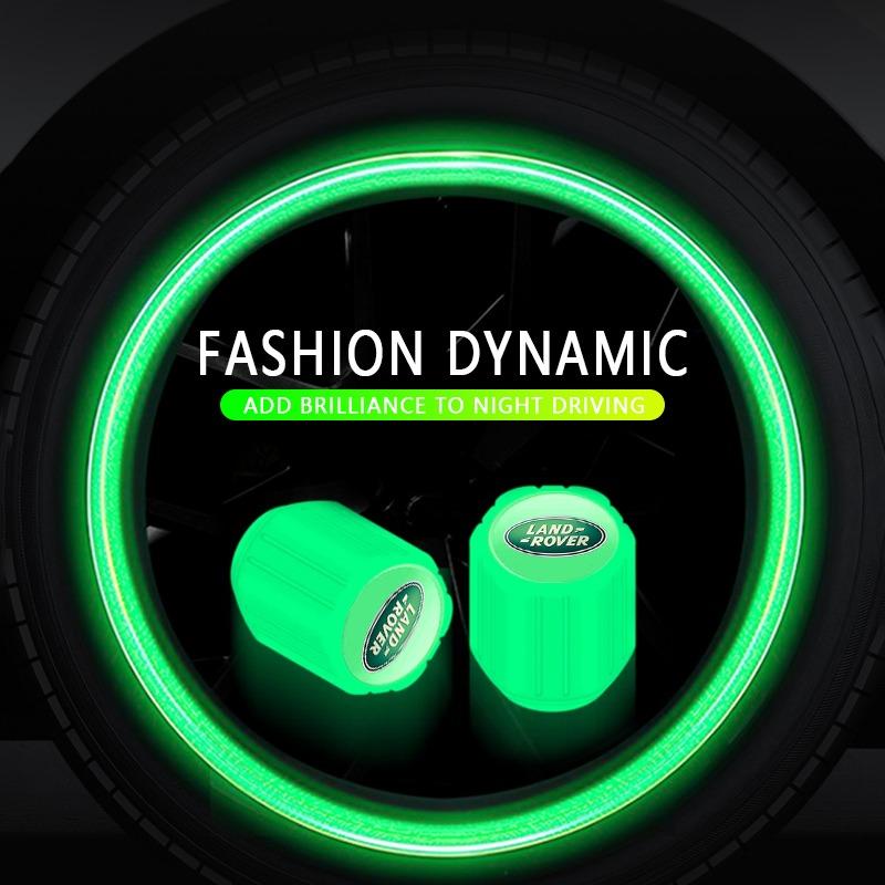 Świecące kapsle wentyli opon samochodowych Fluorescencyjne opony kół motocyklowych dla Land Rover Discovery Range Rover Evpque Defender Samochodowe okulary Rover L322 L405