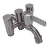 4 Way Faucet Splitter Stainless Steel G1 2 External Thread Faucet Diverter Valve for Bathroom Kitchen Balcony