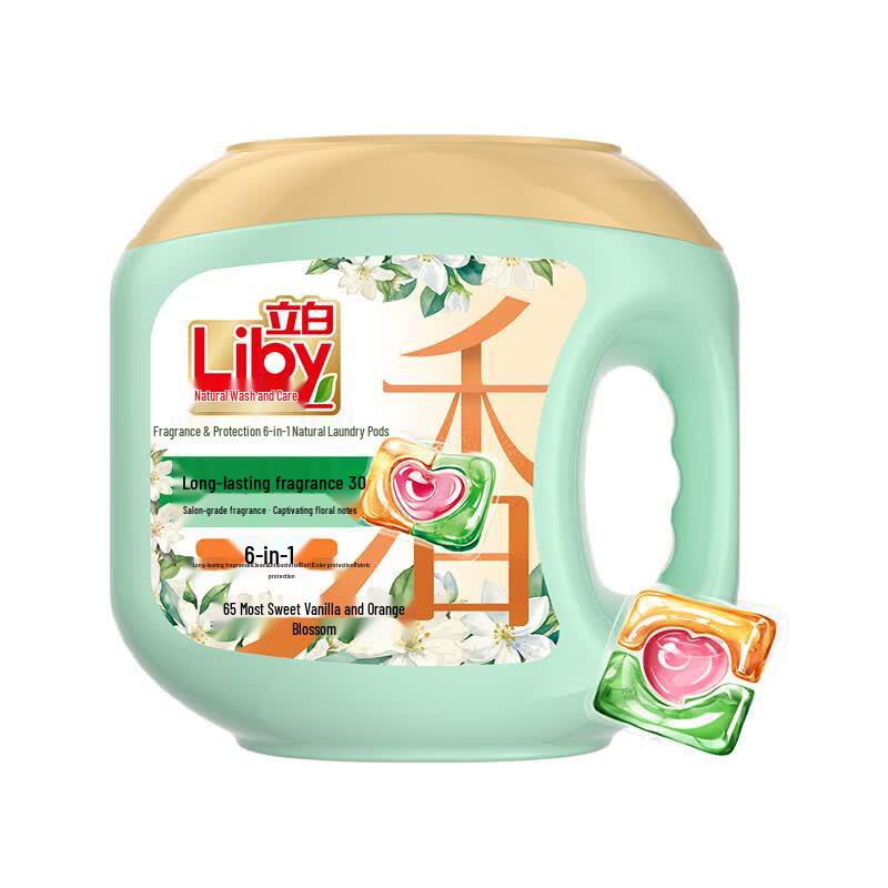 Liby 6-in-1 Salon Fragrance 3-Chamber Laundry Gel Beads
