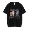 2024 Fun CerTified Pussy Lover Meme Cat Tshirt Women's Fashion Retro Tshirt Casual Oversized Tshirt Street Wear