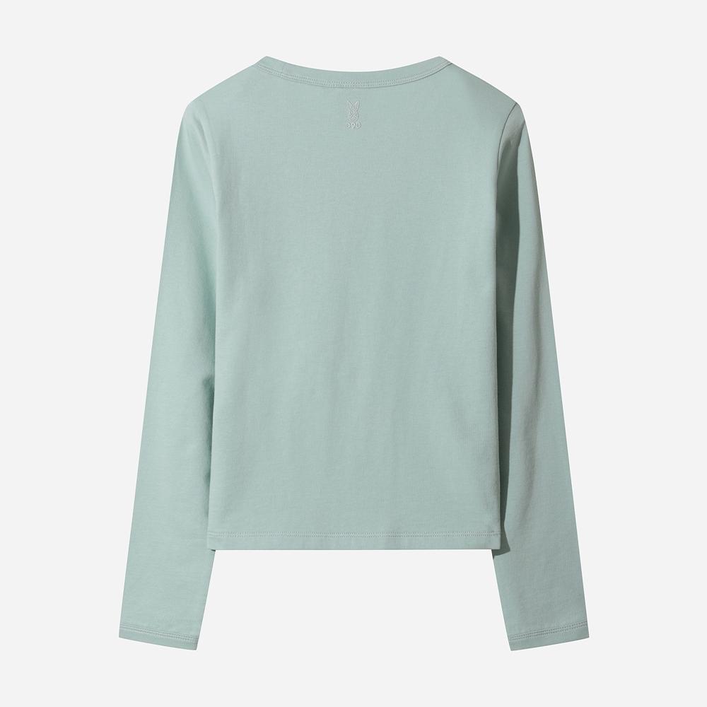 DOD Essential Pocket Long T-Shirt For Women (L.Skyblue)