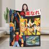 Saint Seiya Anime Blanket Knights of the Zodiac  Flannel Novelty Breathable Throw Blanket for Coverlet  Winter