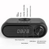 Portable Bluetooth-compatible Loudspeaker with Clock LED Time Display 15W Wireless Charging Multifunctional Digital Clock