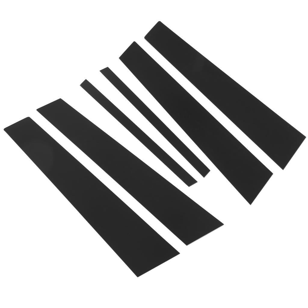 6PCS Door Window B C Pillar Cover Trim Glossy Black Mirror Decal Replacement for 3 Series F30 2013‑2019