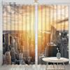 2Panels New York City Night Curtain Statue of Liberty Curtain for Bedroom Living Room Kitchen Window Blinds cortinas Grommet Top