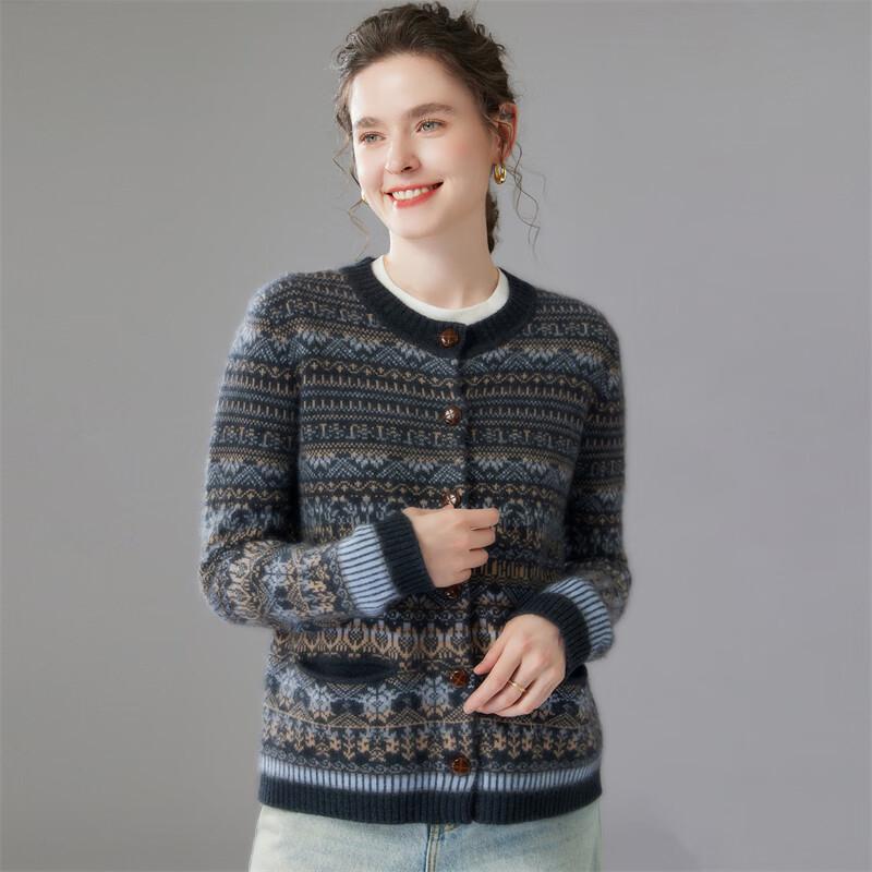 Fanzhen Women's 2025 Autumn/Winter Cashmere Cardigan