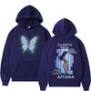 Singer Aitana Cuarto Azul Album Merch Hoodie Butterfly Graphic Sweatshirt Men's Women Fashion Pop Music Pullover Male
