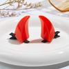 Barrettes Mini Dragon Horn for Girl Halloween Theme Parties Devil Hair Clip