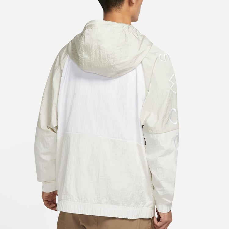 Men's Nike As Nsw Swoosh Jkt Wvn Nfs Casual Sports Woven Jacket Autumn White DJ0477-072