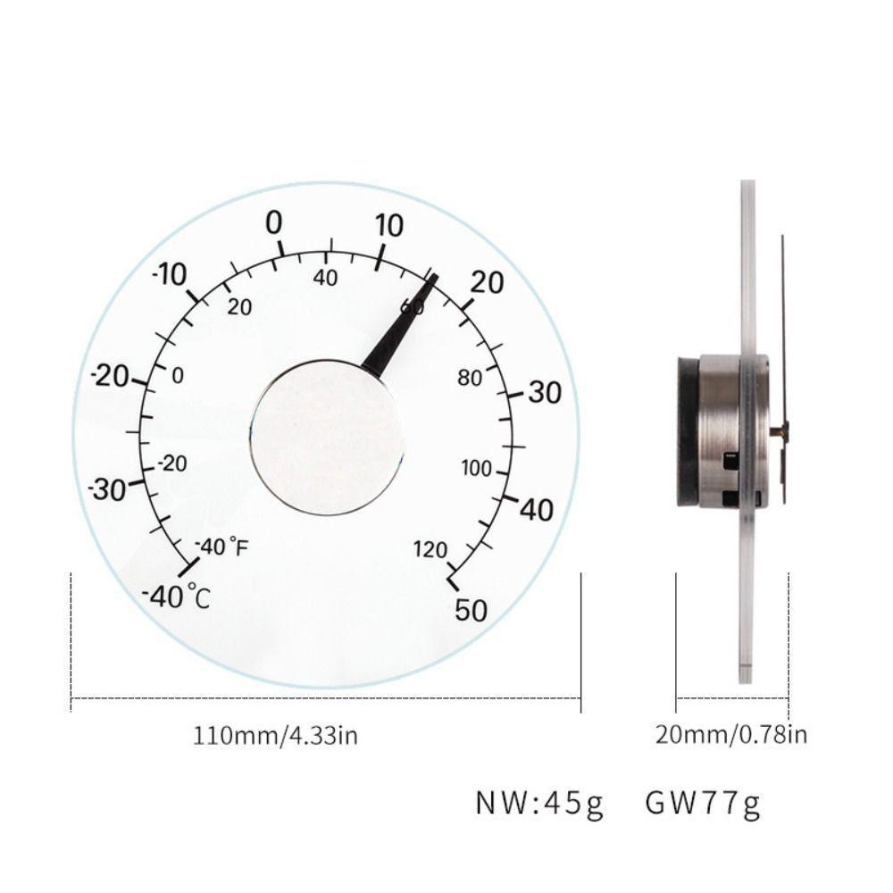 Clear Window Thermometer Mini Celsius Tester Outdoor Temperature Meter Garden Greenhouse