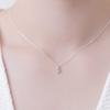 Silver925 Simple Dew Blue Necklace