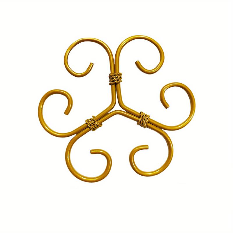 

Металлические опоры для стеблей растений Golden Climbing House Уникальный дизайн Бамбуковый зажим Многоразовые цветочные опоры для выращивания на открытом воздухе и в помещении 1pcs золотой