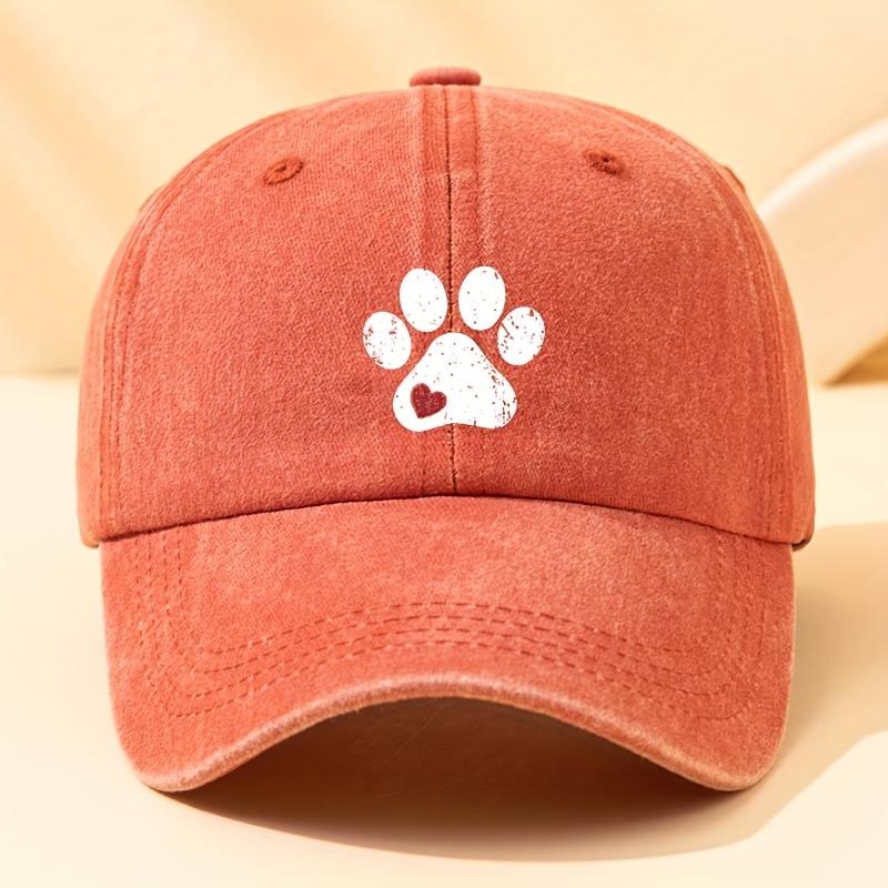 Fashionable Dog Claw Printed Baseball Hat - Multi functional Outdoor Leisure Sunshade Hat, Suitable for Travel