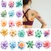 9pcs Temporary Tattoo Floral Stickers Temporary Tattoo Stickers Flower Stickers For Cheeks Chest