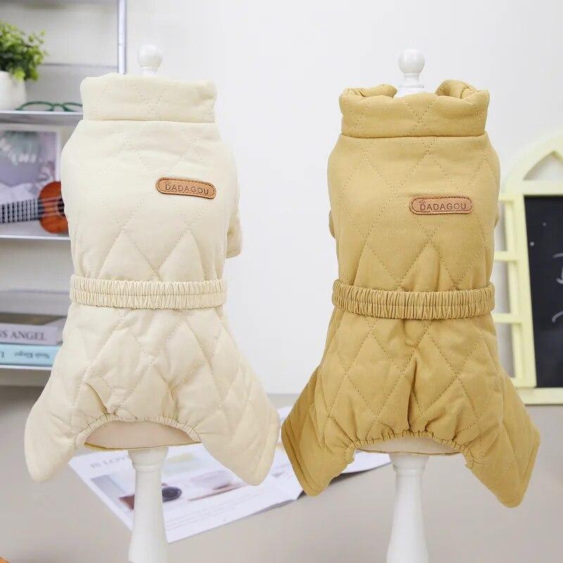 Dog Clothes for Small Medium Dogs Jumpsuit Winter Warm Puppy Costumes French Bulldog Chihuahua Yorkie Coat Outfit Pets Apparels