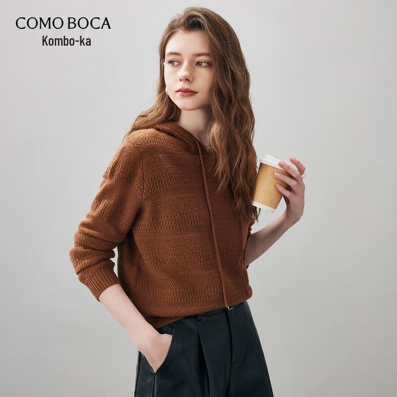 Komengboca Women s Hooded Wool Sweater M