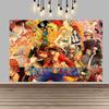 One Piece Luffy Pirate Cartoon Background Anime Adventure Decor Kids Birthday Baby Shower Party Wall Photography Banner Props
