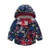 Children's Velvet Ski Jacket – Windproof, Hooded Fleece for Spring & Autumn, Trendy Design for Kids