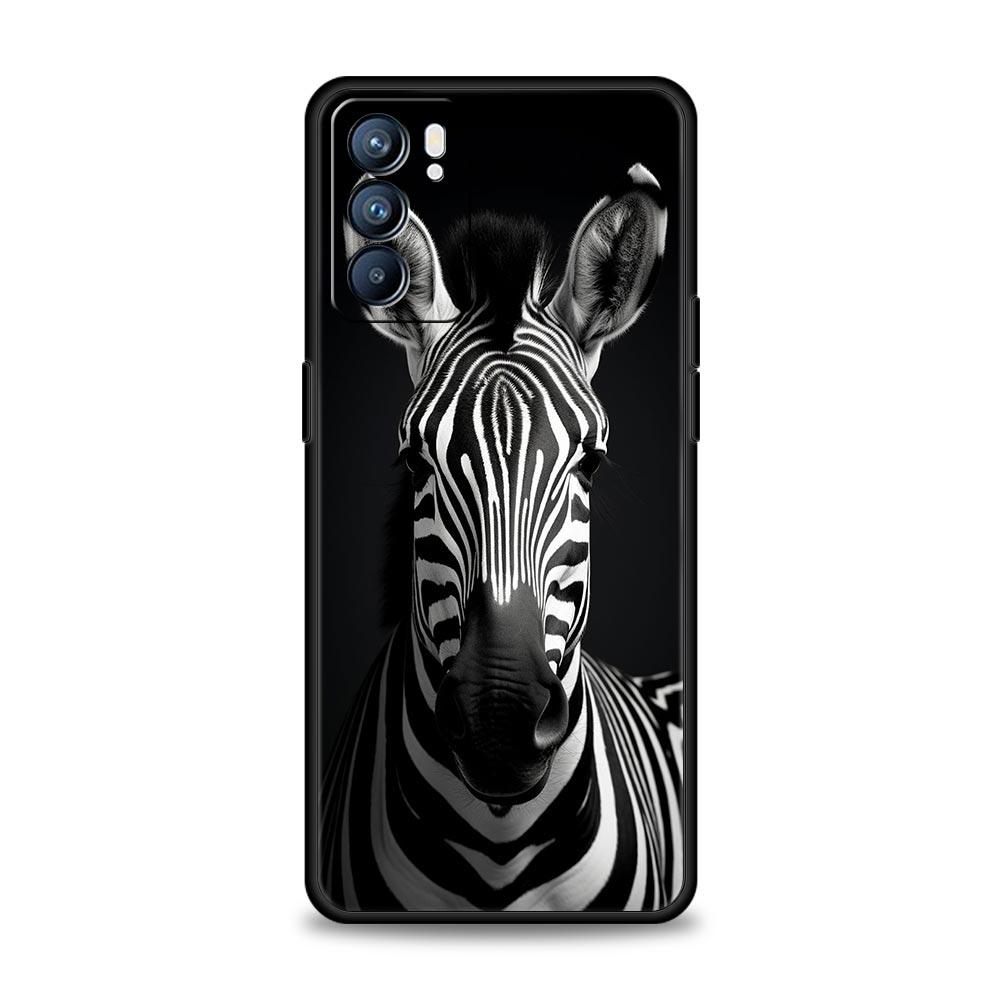 Case For Oppo A54 A53 A52 A9 A15 A95 A17 A16 A76 A74 A57 Find X6 X5 Reno8 Reno7 Reno6 Pro 5G Cover Galloping Horse Girl Drawing