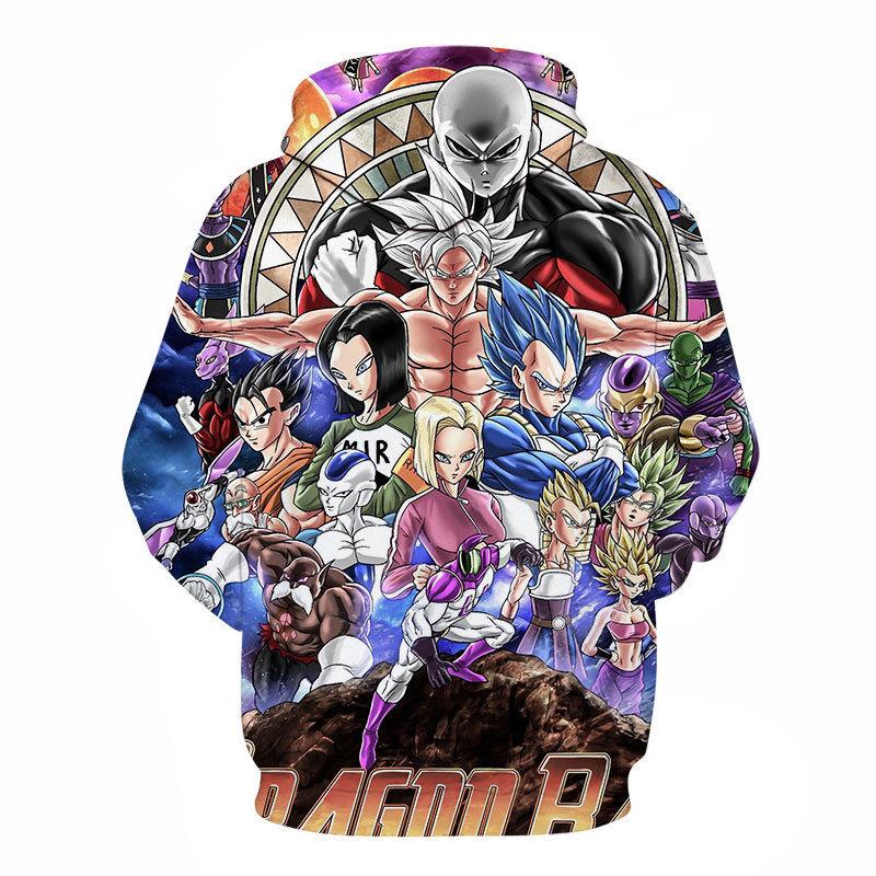 10 Colors Dragon Ball Anime Hoodie Harajuku Pullover Tops Women Men Sweatshirts New Cartoon Printed Long Sleeve Fashion Female Cosplay Streetwear