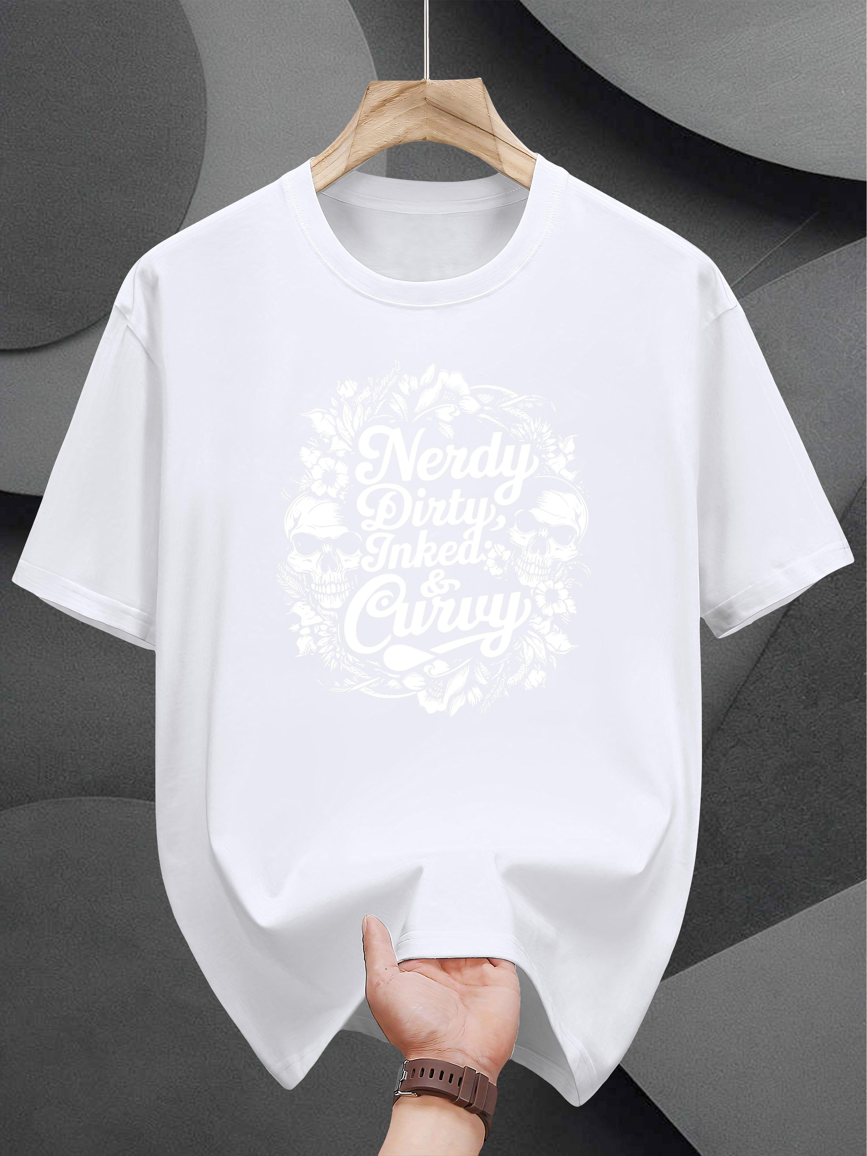 Heavyweight 200gsm Cotton T-shirt - Black Graphic Tee with Floral S