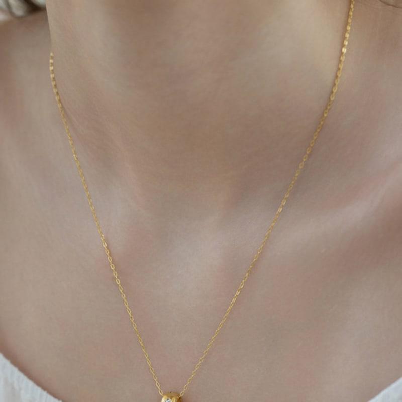 TATIANA (925 Silver) Bliss Initial Glow Ring Necklace NZ2465