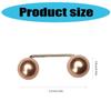 10pack Stylish Double Pearls Fasteners Professional Attires Decorative Clip for Everyday Fashionable Needs