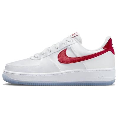 Air Force 1 Low Satin - Λευκά Gym Red Γυναικεία Sneakers DX6541-100