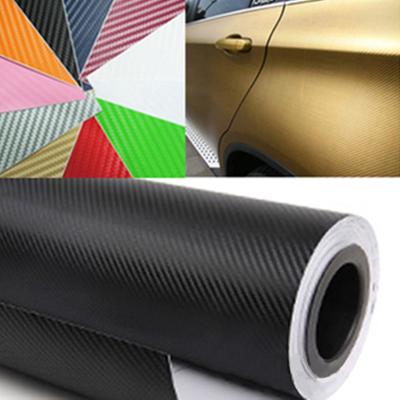 Carros peças de automóvel cor fibra ornamentos mudando corpo embrulho filme adesivo carbono 3d carro engrossado