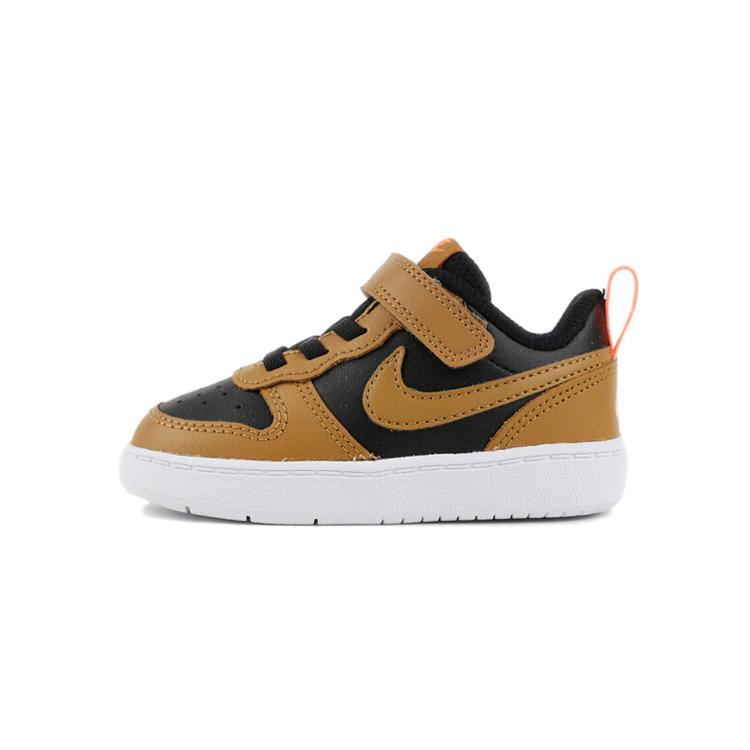 Nike Court Borough Low 2 Low top Toddler Shoes Black Wheat Infant And Toddler BQ5453-004