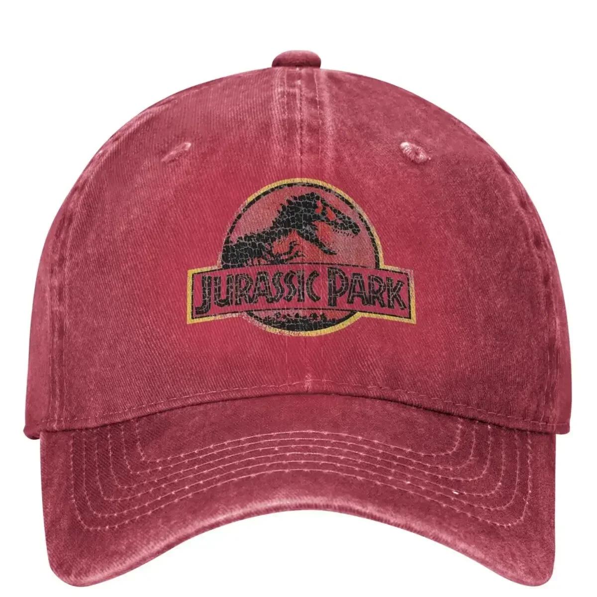 

Jurassics Park Washed Baseball Cap Science Fiction Movie Hip Hop Dad Hats Female Male Sun protection Baseball Caps One Size