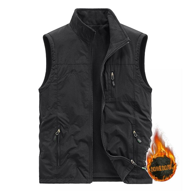 Spring and Autumn New Vest Men's Youth Large Size Vest Thin Fishing Casual Vest Men's Jacket Vest Tide
