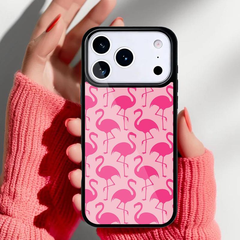 Flamingo Phone Case for iPhone 17 16 15 14 13 Pro Max Back Cover for 12 11 Pro Coque